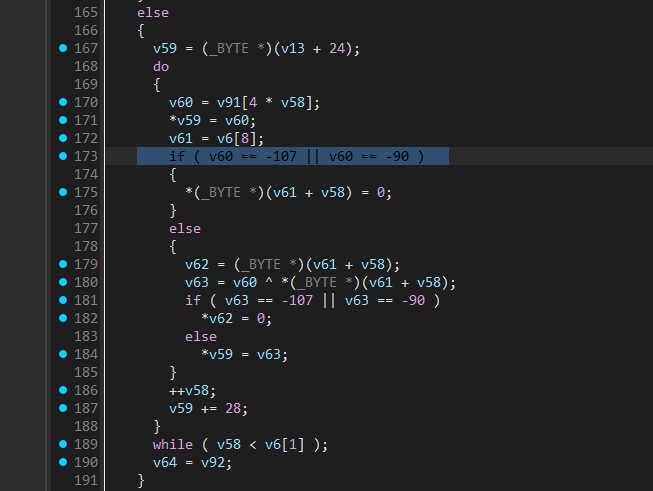 IDA Pro decompiler view of sub_1009B3C0 sentinel do-while loop